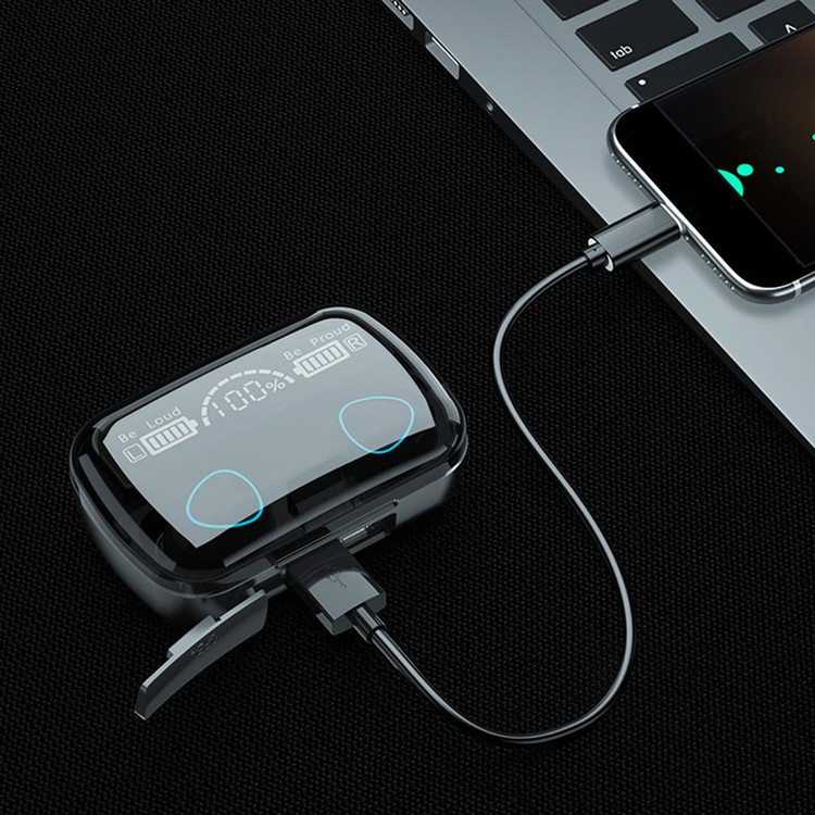 هدفون بلوتوثی مدل M10 بدون نویز کنسلینگ، درگاه شارژ microUSB، دارای نشانگر LED، قابلیت استفاده به عنوان پاوربانک
