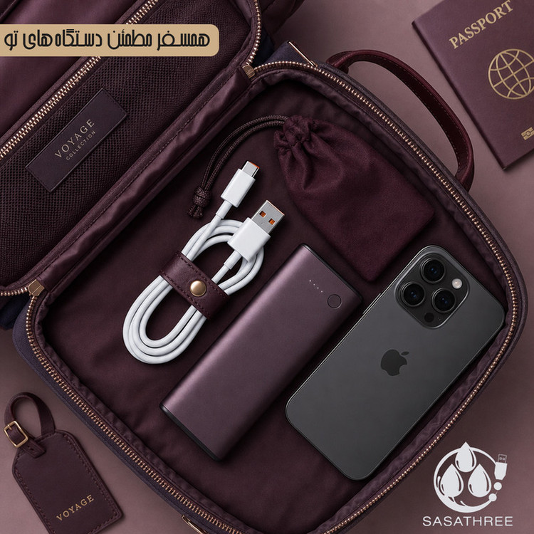 کابل تبدیل USB به USB-C ساساتیری مدل SUPER FAST 6A S08T طول 1 متر
