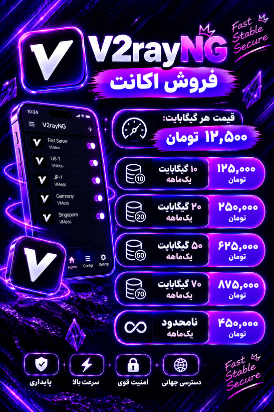 اکانت ویتوری یکماهه - اقتصادی - ۲۰ گیگابایت